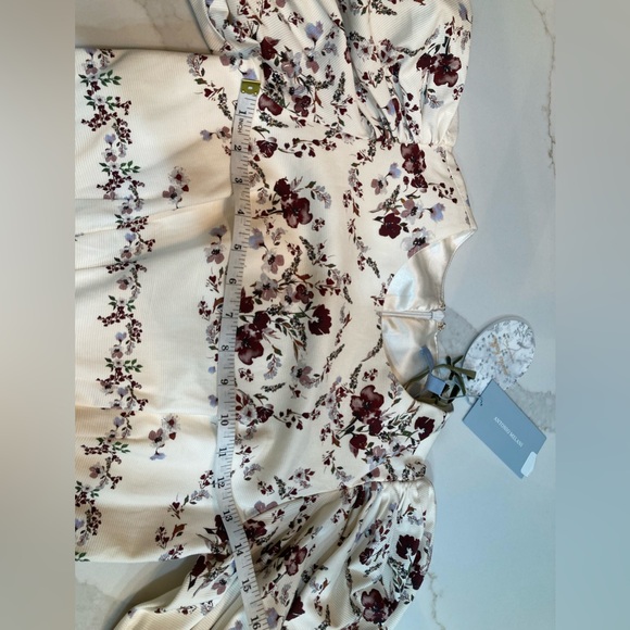 ANTONIO MELANI High Low Floral Dress with belt New with tag - Picture 5 of 7